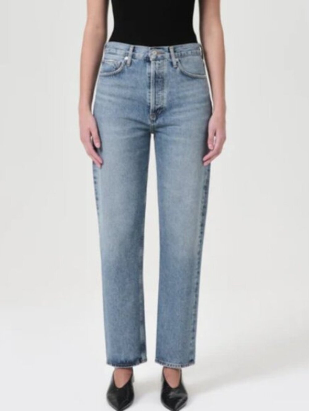 Agolde 90's Pinch Waist High Rise Straight In Navigate Size 24